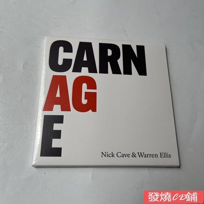 發燒CD CD 全新現貨CD 尼克凱夫 Nick Cave Warren Ellis CARNAGE 專輯CD