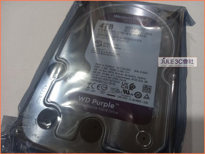 JULE 3C會社-威騰WD 紫標 WD43PURZ 4TB 4T 256M/低功耗/未拆封/3.5吋/監控系統 硬碟