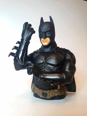 A-222 現況品 ： BATMAN BUST 蝙蝠俠 半身像 BATMAN BEGINS 開戰時刻 　富貴玩具店