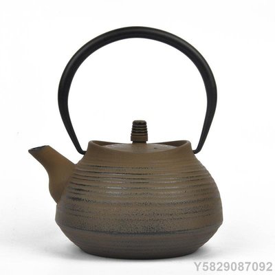 現貨熱銷-外貿出口日本鑄鐵壺 1.0升鐵茶壺 搪瓷琺瑯304不銹鋼茶漏【日本生鐵壺】
