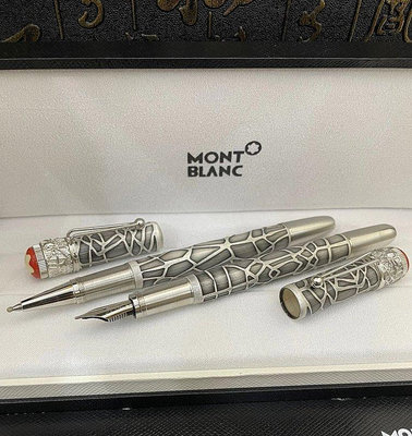 YOYO免運~Montblanc萬寶龍新款傳承系列金屬蜘蛛款簽字筆寶珠筆 鋼筆墨水筆