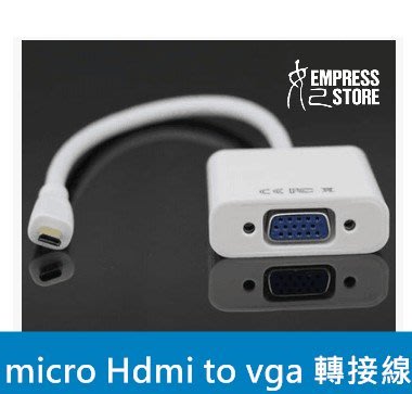 【妃小舖】Micro HDMI 轉 VGA 接頭 手機 HDMI 轉 VGA HDMI TO VGA 轉投影機 轉接線