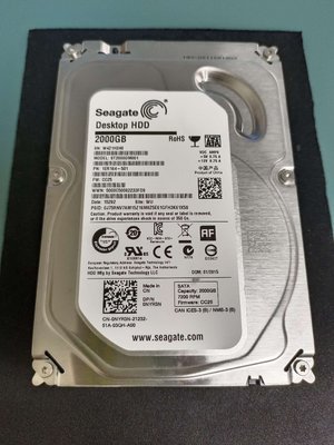 【Seagate】ST2000DM001 3.5吋硬碟 2TB(二手良品)