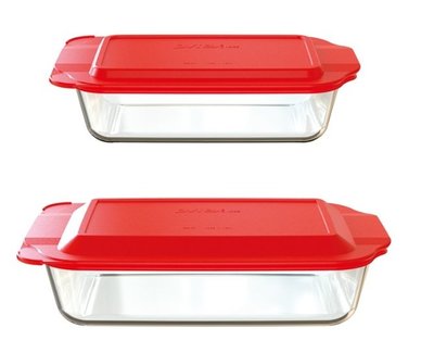 Pyrex 玻璃烤皿含蓋共4件組 容量：4.5&amp;2.8公升 1309834 孫 好市多代購