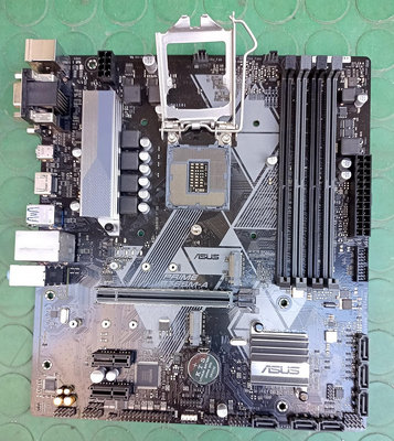 華碩ASUS Prime B350M-A 主機板 二手良品。適用8，9代CPU(附檔板)