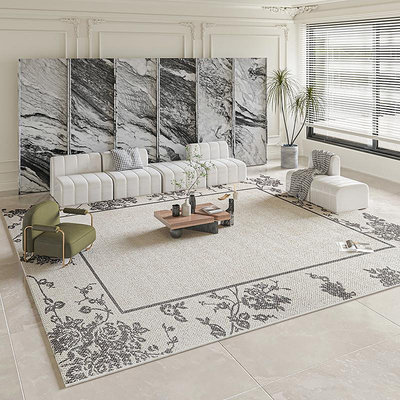 沃美羊毛混紡高級法式浪漫輕奢客廳地毯茶幾毯代新中式復古臥室