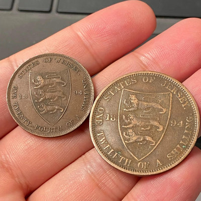 【二手】 英國澤西島1894年112、124先令維多利亞女王先令一1470 錢幣 紙幣 硬幣【奇摩收藏】