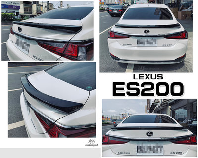 小傑車燈精品-全新 LEXUS ES200 ES300 亮黑 尾翼 鴨尾 含烤漆 ABS