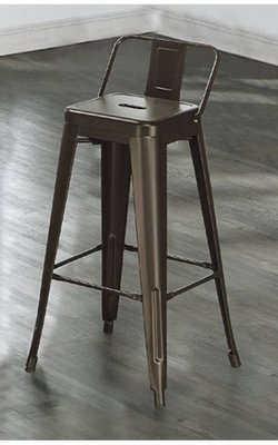 鐵藝星巴克桌椅吧檯椅前台高腳椅咖啡廳酒吧凳(3色可選)