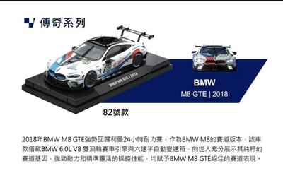 現貨82號車(2018年)  7-11 利曼8大車隊爭霸集點 1:43經典模型車組合 8號 BMW.另有瑪莎拉蒂.超跑