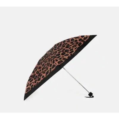 😱超低價😍現貨剛抵台 最新款  coach 豹紋 雨傘 折傘