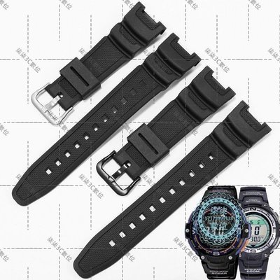 『柒柒3C數位』代用卡西歐電子手表SGW-100系列硅膠手表帶防水凹口橡膠替換表鏈