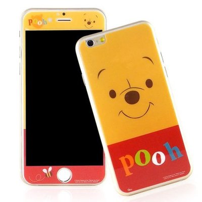 【Disney 】iPhone 6 Plus/6s Plus 強化玻璃彩繪保護貼-維尼
