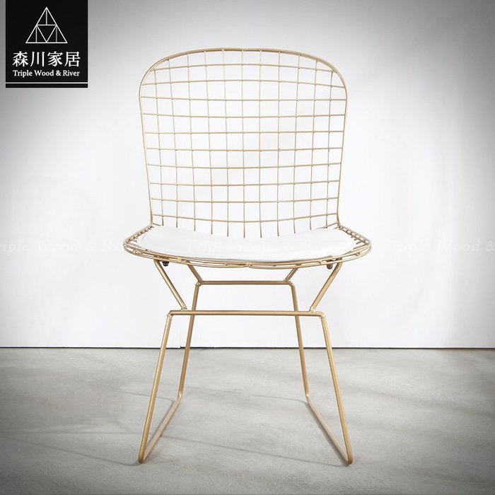 《森川家居》PRC-05RC23-現代設計Morden網面餐椅 餐廳咖啡廳民宿/餐椅收納設計/美式LOFT品東西IKEA