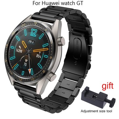 華為手錶 GT 不銹鋼金屬 smartwatch 腕帶的豪華錶帶
