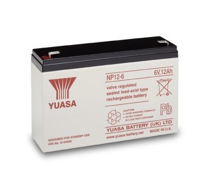 YUASA湯淺 NP12-6  6V 12AH 鉛酸電池