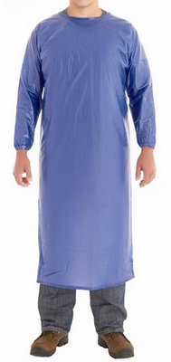 【老毛柑仔店】Ansell 56910 藍色長袍 圍裙 輕微化學品噴濺 實驗室 運輸 廠房 身體保護 出清特價