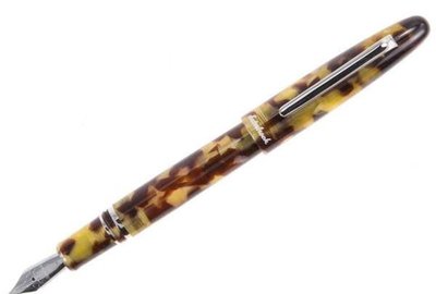 美國 Esterbrook Tortoise 龜棕色 銀夾 特別版 標準款 鋼筆