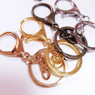 西西手工藝材料 24760 龍蝦頭節鏈鑰匙圈(4色) 鑰匙圈 鎖圈 吊飾掛飾 鏈條 飾品五金配件 扣環 滿額免運