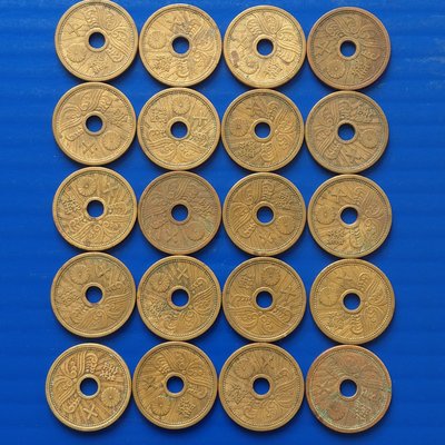 【大三元】日本錢幣-黃銅十錢-昭和14年-共1枚1標-老包原色原味-隨機出貨(33-3)
