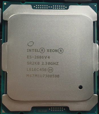 【含稅】Intel Xeon E5-2686 V4 2.3G Turbo 3.0G 18核36線 145W 正式CPU