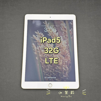 【高雄現貨】APPLE iPad5 9.7吋 LTE 32G Gray 金 Wi-Fi+Cellular 32GB可插卡