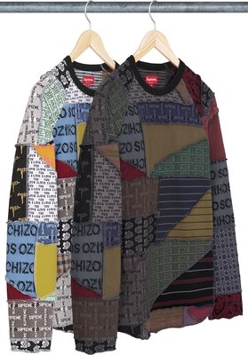 【紐約范特西】預購 SUPREME SS23 PATCHWORK JACQUARD L/S TOP 長袖TEE