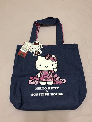 SCOTTISH HOUSE X Hello Kitty 聯名款粉紅色雙面用手提袋(全新)