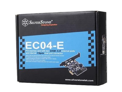 小白的生活工場*SilverStone 銀欣科技(SST-EC04-E) PCI-E 2組外部USB 3.0連接埠插槽