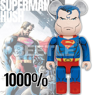 BEETLE BE@RBRICK SUPERMAN 超人 BATMAN HUSH VER. 緘默 庫柏力克熊 1000%