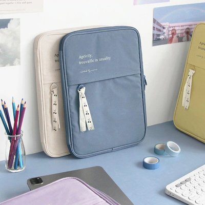 ❅PAVEE❅ 韓國iconic~ Cottony pouch ipad 11吋 棉質 平板包電腦包 附筆插套可放鍵盤
