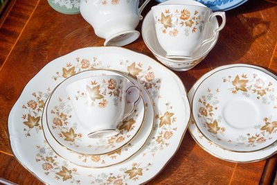 【旭鑫】Colclough - Avon系列 英國 骨瓷 瓷器 下午茶 杯組 咖啡杯 E.05
