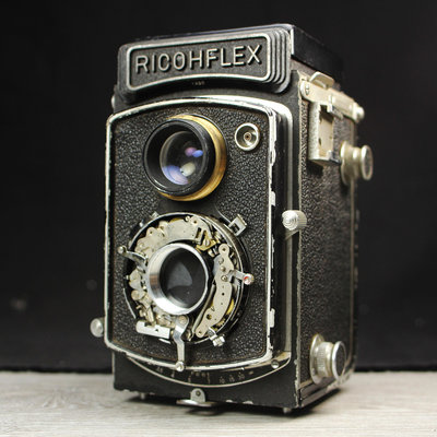 【桑園の】古董相機 雙眼 RICOHFLEX 理光 絕版 底片相機 老相機  Q 5412
