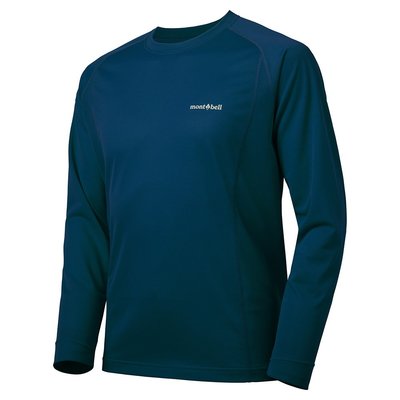 【mont-bell】1114629 NV 海軍藍 COOL L/S 酷涼長袖排汗衣 排汗T恤機能衣 WICKRON
