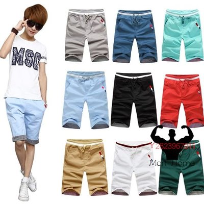 Men's Washed Cotton cargo shorts casual short pants for Male【Man Home】