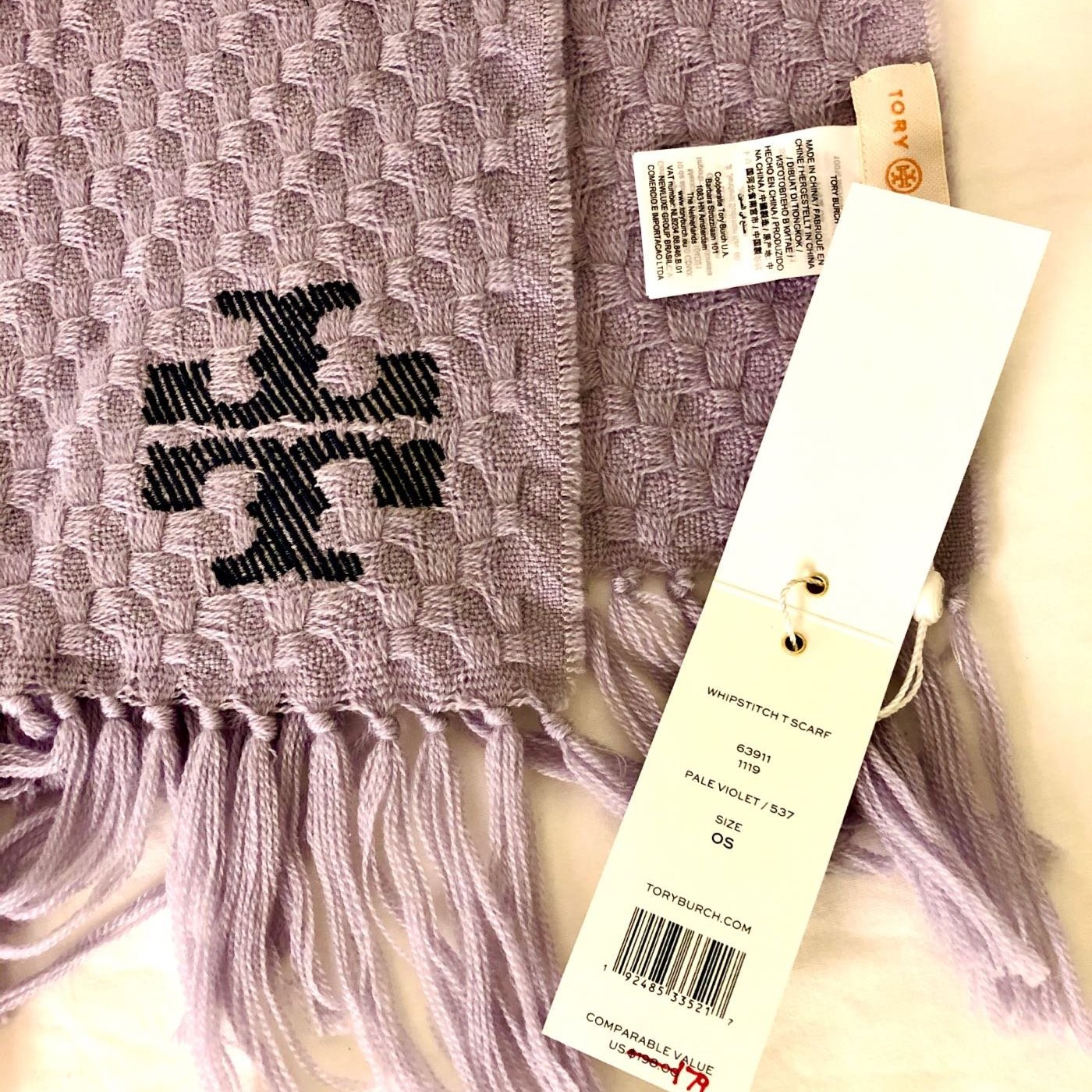 tory burch whipstitch scarf