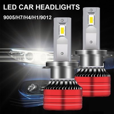 1 對 LED 汽車大燈 H4 汽車 LED 大燈 80W 汽車配件