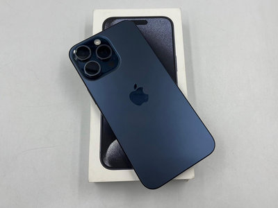 §上進心集團§極新機 iPhone 15 Pro Max 鈦金屬256G 藍色 保固2025/3 盒裝65