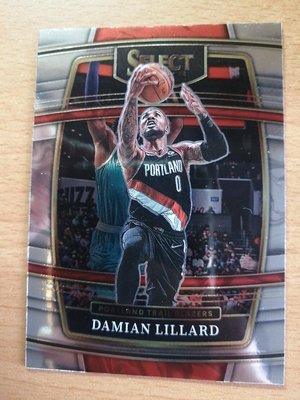 2021-2022panini Select Basketball Damian Lillard Concourse 一階銀色