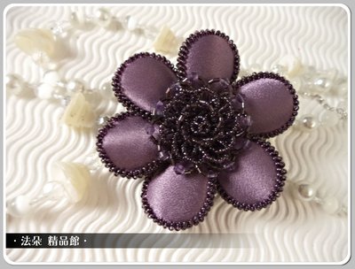 ❤法朵 精品館❤ 獨家販售款㊣日本帶回㊣ 日式手縫花邊造型花 胸針別針*H8231*珠寶捧花材料 手工飾品