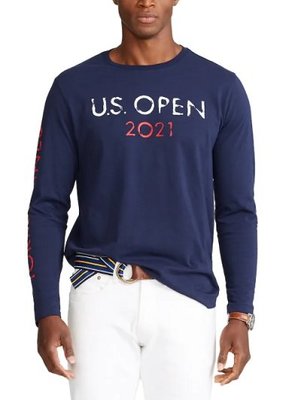 Polo Ralph Lauren golf US OPEN 小馬 長袖 T恤 薄長T 成人款 藍色