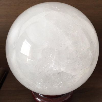 天然冰洲石球擺件 白色方解石家居裝飾 球直徑約13.5cm重 水晶 擺件 原石【天下奇物】2751