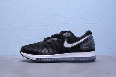 Nike Zoom All Out Low 2.0 氣墊 黑白 網面 休閒運動緩震慢跑鞋 男鞋 AJ0035-003【ADIDAS x NIKE】