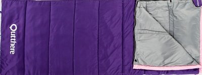 【山野賣客】好野 Outthere 好窩睡袋(紫色)英威達進口七孔棉+抗撕裂防風布料 AS00109