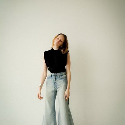 預購】日本連線CLANE夏20新入荷SECOND WIDE DENIM P/T丹寧復古高腰