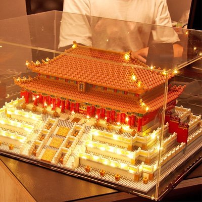 下殺 樂高成年大人高難度積木微型小顆粒中國建筑故宮太和殿天壇模型