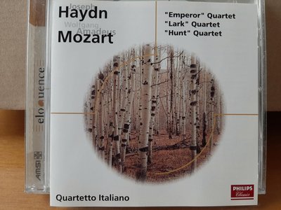 Italiano qt,Haydn-"Emperor","Lark",Mozart-"Hunt" s.qt義大利四重奏，海頓-皇帝，夜鶯，莫扎特-狩獵弦樂四重奏