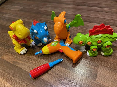playgo  恐龍電動螺絲起子 玩具 可面交