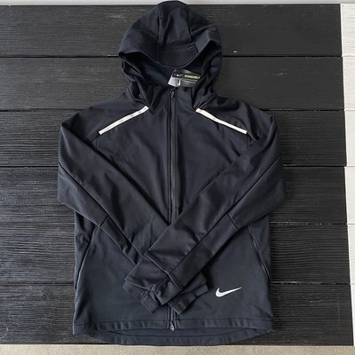 現貨熱銷-Nike/耐吉 正品 SHIELD反光雙向拉鏈運動跑步連帽外套夾克 4881