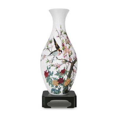 Pintoo 品圖．鳥語花香．160片 花瓶塑膠拼圖，1001